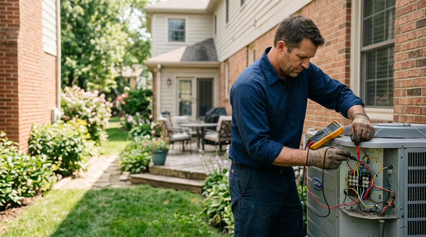 HVAC technician working near East Waterboro, ME